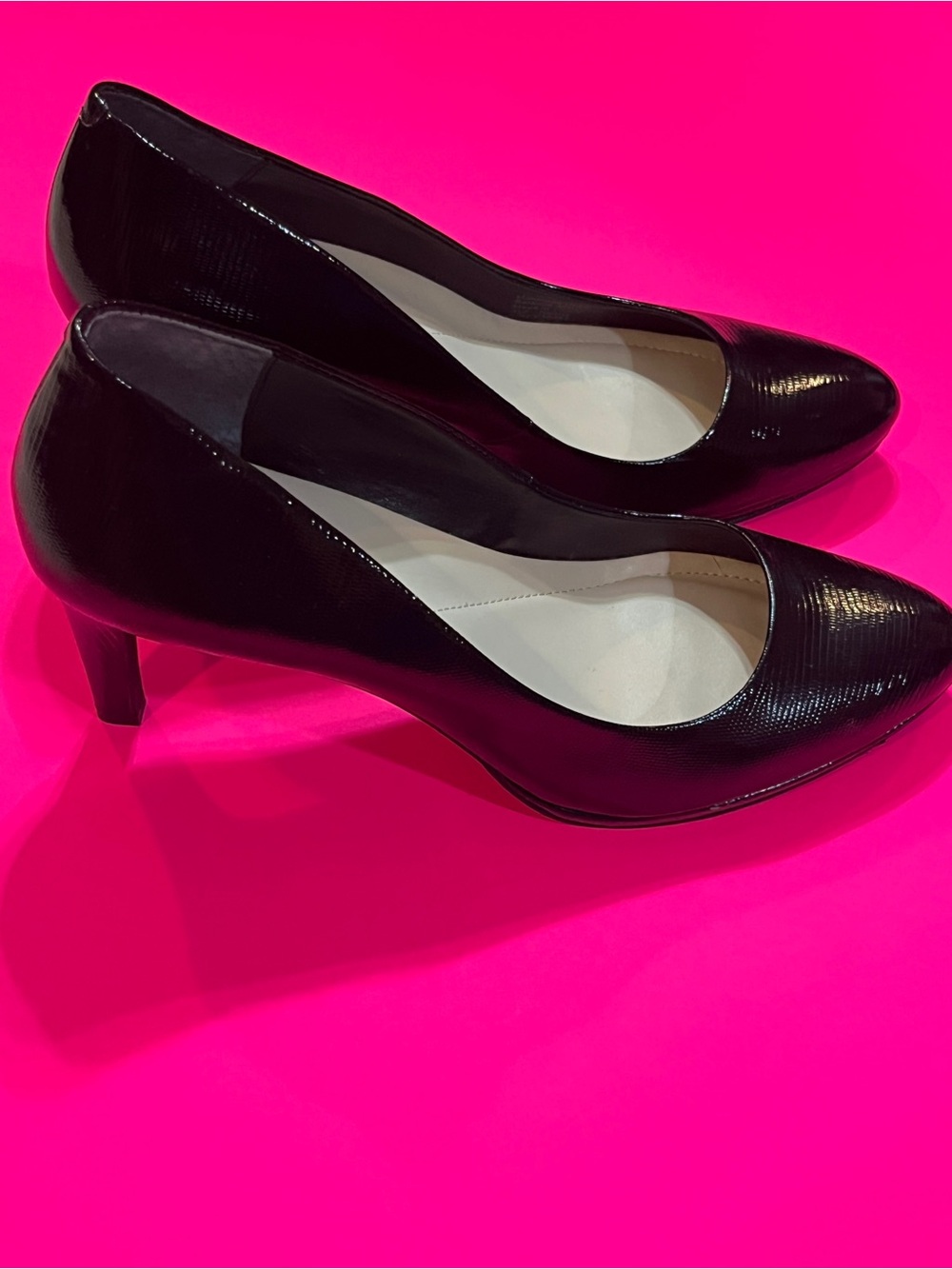Alfani Black Patent Mid-Heel Pumps